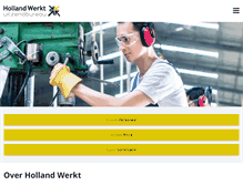 Tablet Screenshot of hollandwerkt.com